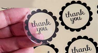 لیبل شیشه ای - قاصدک پرینت