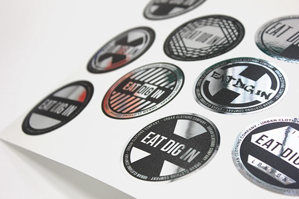 چاپ لیبل پی وی سی نقره کوب